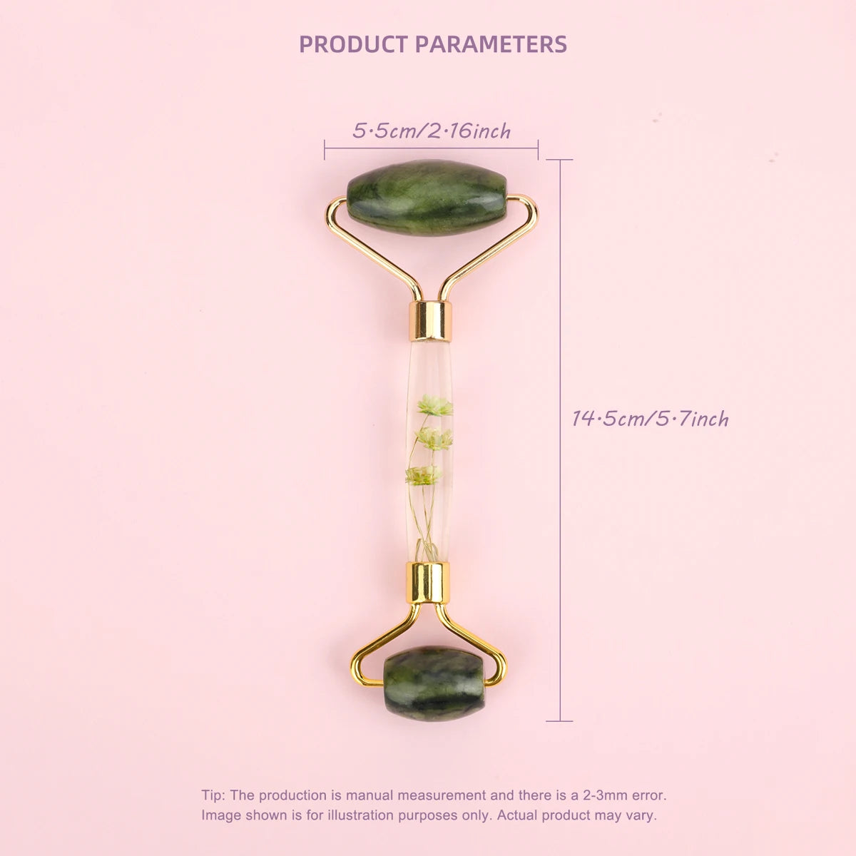 1pc Jade Roller Facial Tool Natural Jade Face Roller Massager Tool Body Mini Portable Skin Care Body Massage Relaxing Tool