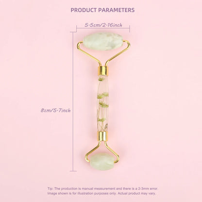1pc Jade Roller Facial Tool Natural Jade Face Roller Massager Tool Body Mini Portable Skin Care Body Massage Relaxing Tool