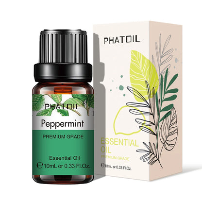 PHATOIL Natural Plant Essential Oil 10ml Eucalyptus Lavender Bergamot Vanilla Peppermint 1PCS Aroma Essential Oils For Diffuser