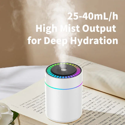 180ML Mini Air Humidifier USB Electric Aroma Diffuser Essential Oil Purifier Aromatherapy Mist Maker Lights For Car Home Bedroom
