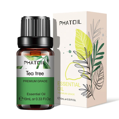 PHATOIL Natural Plant Essential Oil 10ml Eucalyptus Lavender Bergamot Vanilla Peppermint 1PCS Aroma Essential Oils For Diffuser
