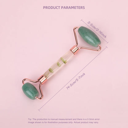 1pc Jade Roller Facial Tool Natural Jade Face Roller Massager Tool Body Mini Portable Skin Care Body Massage Relaxing Tool