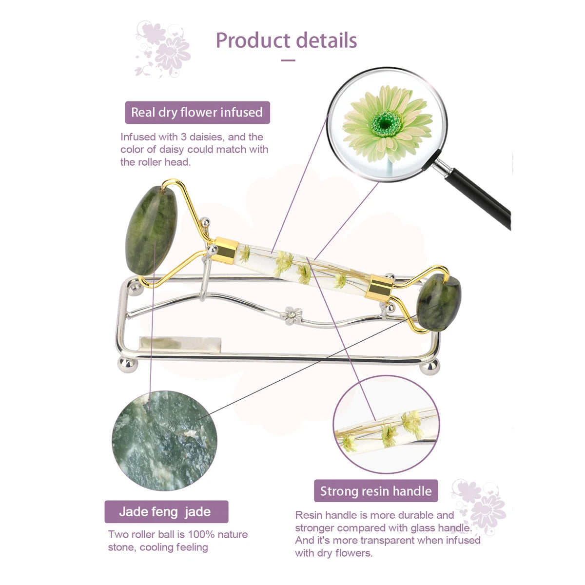 1pc Jade Roller Facial Tool Natural Jade Face Roller Massager Tool Body Mini Portable Skin Care Body Massage Relaxing Tool