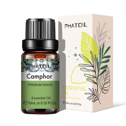 PHATOIL Natural Plant Essential Oil 10ml Eucalyptus Lavender Bergamot Vanilla Peppermint 1PCS Aroma Essential Oils For Diffuser