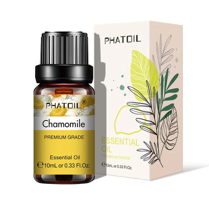 PHATOIL Natural Plant Essential Oil 10ml Eucalyptus Lavender Bergamot Vanilla Peppermint 1PCS Aroma Essential Oils For Diffuser