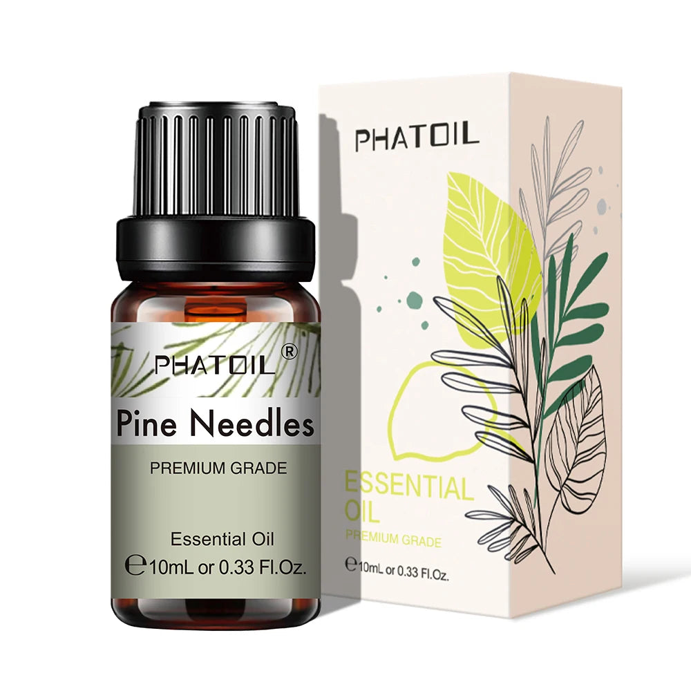 PHATOIL Natural Plant Essential Oil 10ml Eucalyptus Lavender Bergamot Vanilla Peppermint 1PCS Aroma Essential Oils For Diffuser